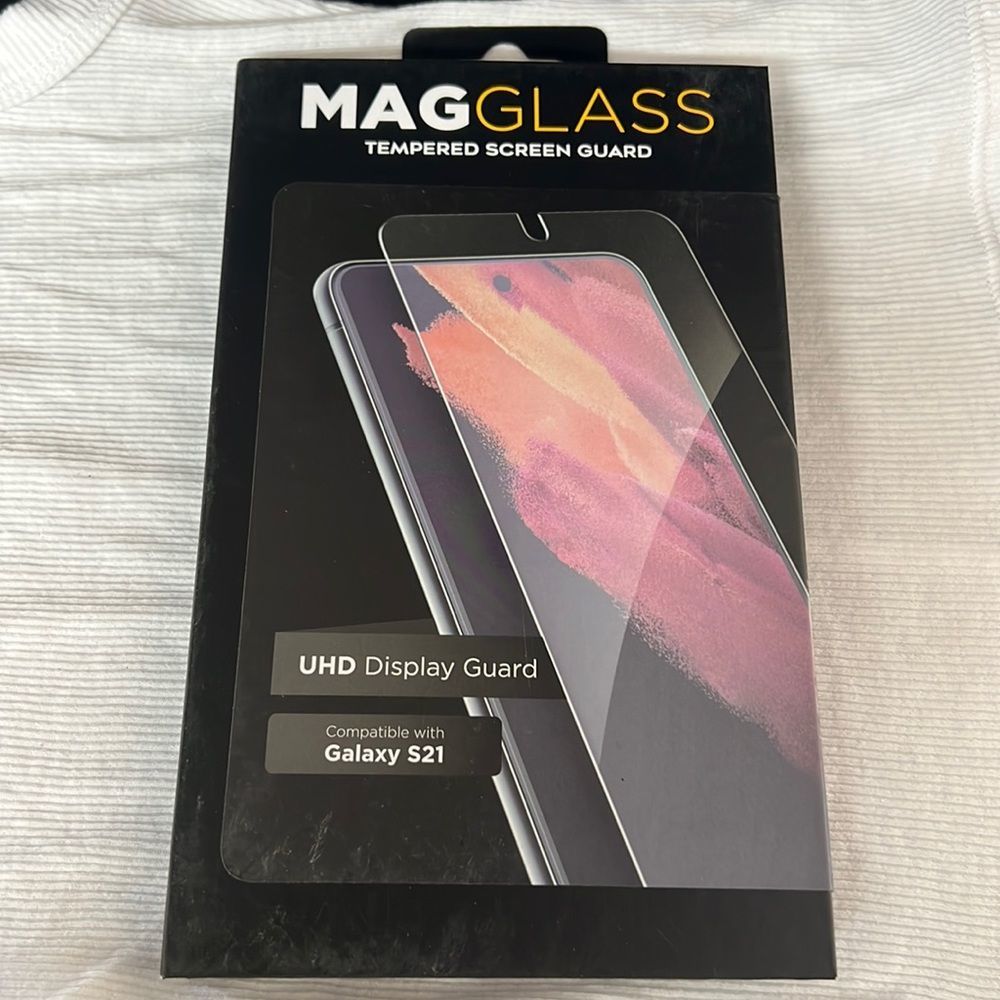 NIB - Magglass Samsung Galaxy S21 Tempered Glass Screen Protector S21, Clear